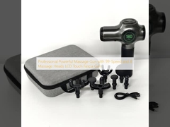 Pistola de masaje profesional con 99 velocidades y 8 cabezas de masaje
