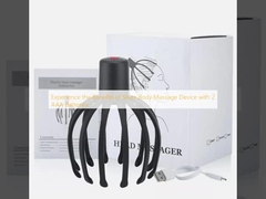 Experimenta los beneficios del dispositivo de masaje corporal de plata con 2 baterías AAA