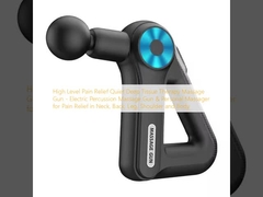 Arma de masaje de terapia de tejidos profundos silenciosa para aliviar el dolor de alto nivel - Arma de masaje de percusión eléctrica y masajeador personal para aliviar el dolor en el cuello, espalda, pierna, hombro y cuerpo