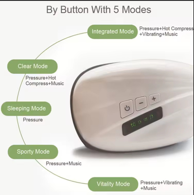 Batería de 1200 mAh Masajista para ojos con 3 modos de masaje y función de vibración