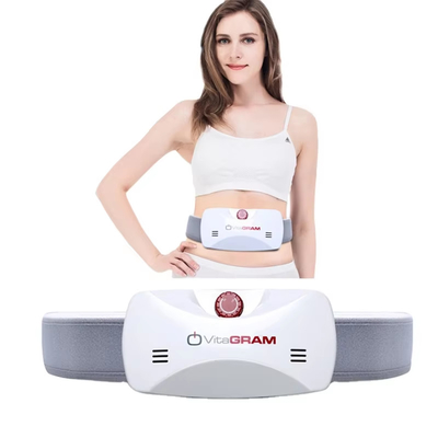 Cinturón de vibración abdominal elástico blanco 50Hz-60Hz Cinturón de masaje estomacal