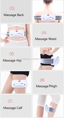 Cinturón de masaje abdominal de neoprene 3 Ajustes de calor Cinturón de vibración abdominal