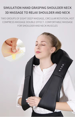 8 nudos masajeador de hombro vibratorio niveles ajustables masajeador de chal