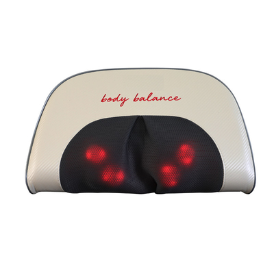 36W almohada de masaje caliente 4 modo de masaje vibratorio cojín de masaje PU de cuero cubierto