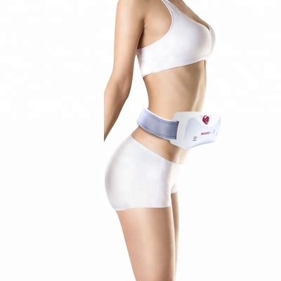 Cinturón de vibración abdominal elástico blanco 50Hz-60Hz Cinturón de masaje estomacal