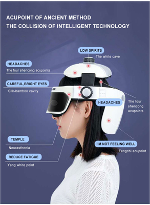 1.5 libras casco de masajeador eléctrico para la cabeza para el masaje de relajación profunda