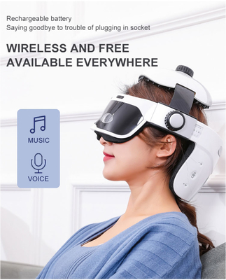 Casco de masajeador de cabeza eléctrico personalizado Casco de masajeador de cerebro recargable