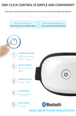 3 niveles Bluetooth masajeador de ojos para ojos secos, masajeador de ojos eléctrico de 3.4W
