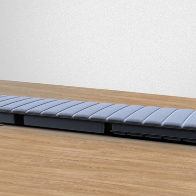 5 modos colchón de masaje plegable colchón de masaje eléctrico negro
