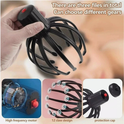 Masajeador eléctrico de la cabeza con garra de pulpo para aliviar el estrés y aumentar la circulación sanguínea Contenido del paquete 1 Masajeador para la cabeza
