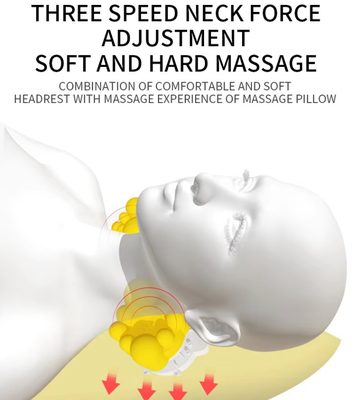 10 motores colchón de masaje de vibración de cuerpo completo colchón relajación y almohada de masaje Shiatsu con tapa suave