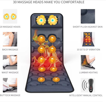 Colchoneta de masaje relajante para cuello y espalda con airbag en la cintura