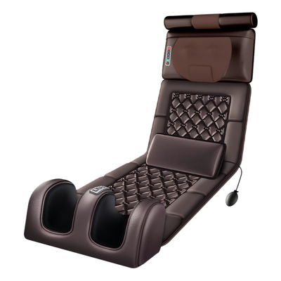 Colchón de masaje plegable con calefacción, adecuado para todo el cuerpo y pies, con ajustes personalizables
