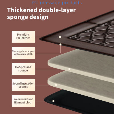 Un colchón de masaje plegable portátil confortable y duradero ideal para centros de bienestar y terapeutas móviles que ofrecen fácil almacenamiento